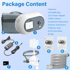 Smart Auto Dual-Level CPAP & BiPAP Machine DF-925 for Sleep Apnea - 7 Therapy Modes with Heated Humidifier & Full Face Mask