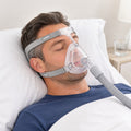 CPAP Full Face Mask Replacement Cushion Set, Detachable Buckle & Rotatable Elbow, Universal 22mm Interface for Sleep Apnea Users