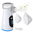 Portable Mesh Nebulizer U206, Handheld Rechargeable Nebulizer Machine for Adults & Kids, Silent Ultrasonic Inhaler with Digital Timing Display for Respiratory Treatment
