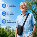 2.1kg Ultra‑Light Portable Oxygen Concentrator DF-012BX, AI Smart Pulse Mode, Stable 95% Oxygen Concentration, Removable Battery, 10‑Stage Filtration for Purified Oxygen