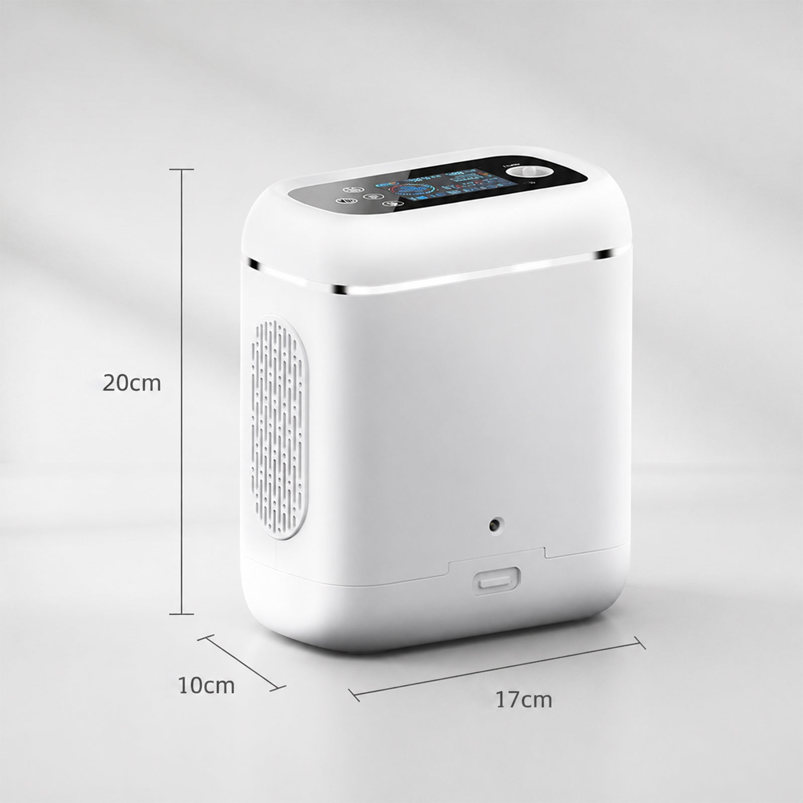 2.1kg Ultra‑Light Portable Oxygen Concentrator DF-012BX, AI Smart Pulse Mode, Stable 95% Oxygen Concentration, Removable Battery, 10‑Stage Filtration for Purified Oxygen