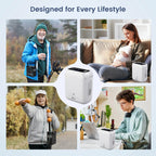 2.1kg Ultra‑Light Portable Oxygen Concentrator DF-012BX, AI Smart Pulse Mode, Stable 95% Oxygen Concentration, Removable Battery, 10‑Stage Filtration for Purified Oxygen