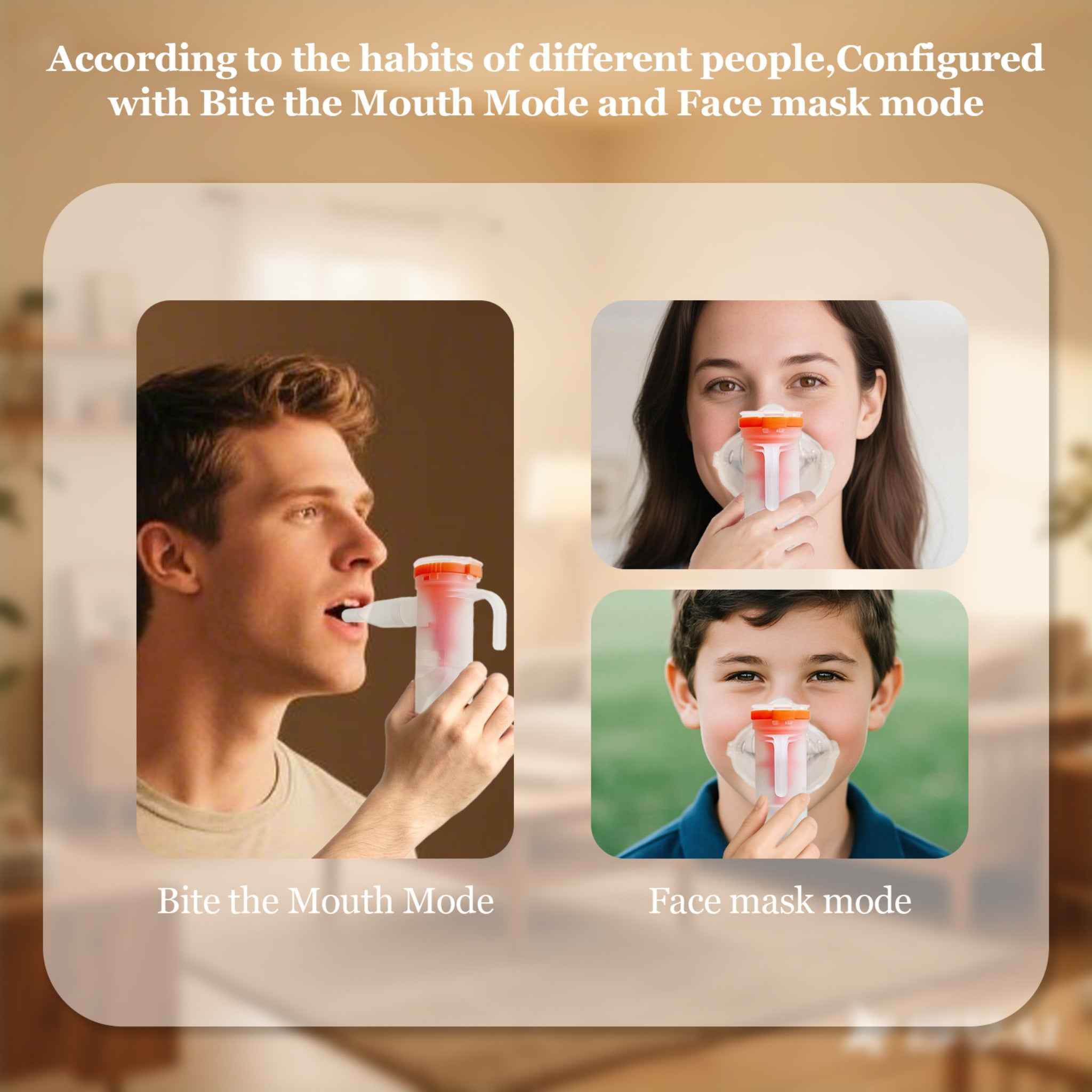 Portable Compressor Nebulizer AN-832 with 3.5μm Micron-level Atomization, Low Noise & Efficient Heat Dissipation, Home Respiratory Treatment for Cough, Asthma & Rhinitis