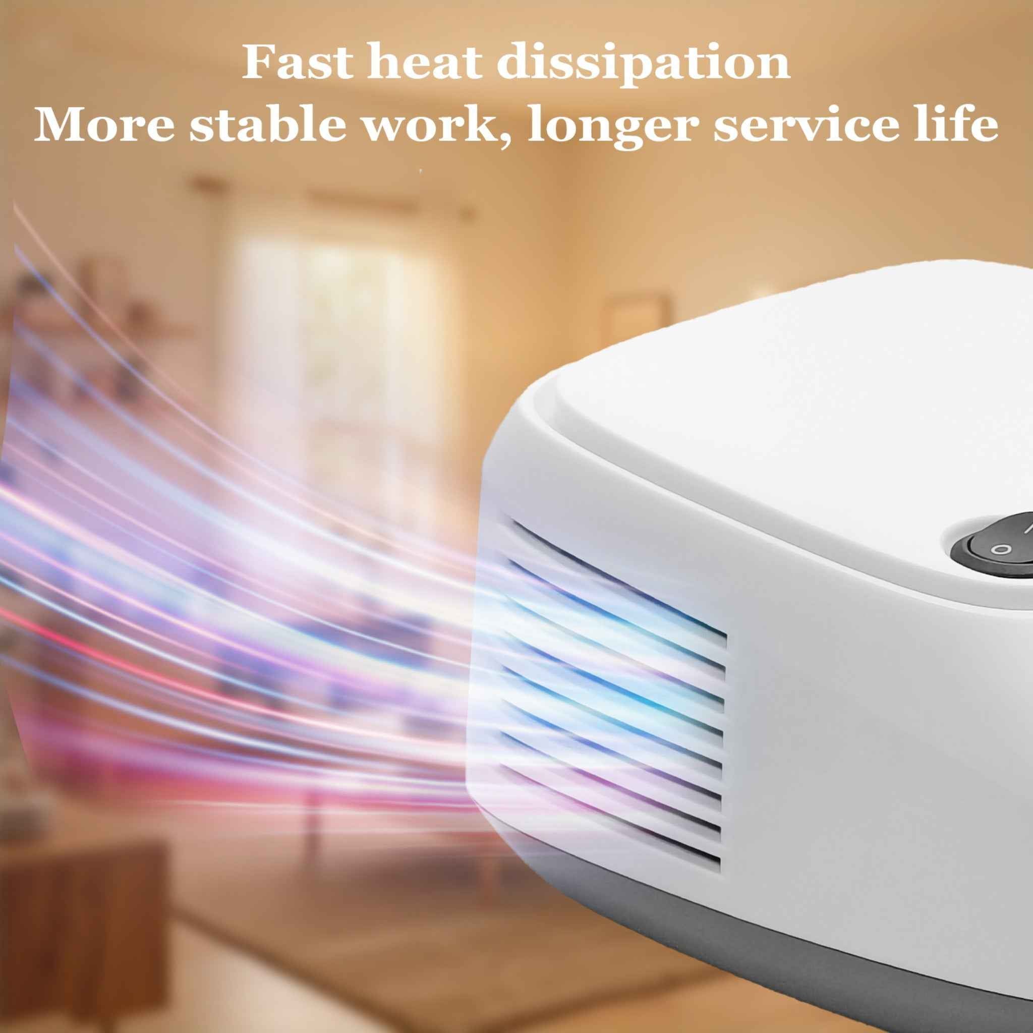 Portable Compressor Nebulizer AN-832 with 3.5μm Micron-level Atomization, Low Noise & Efficient Heat Dissipation, Home Respiratory Treatment for Cough, Asthma & Rhinitis