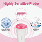 Home Fetal Doppler T502, 3.0MHz Sensitive Probe, DSP Noise Reduction, TFT Color Display, Safe for Prenatal Baby Heart Rate Monitoring at Home - O2Pura