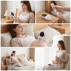 Home Fetal Doppler T502, 3.0MHz Sensitive Probe, DSP Noise Reduction, TFT Color Display, Safe for Prenatal Baby Heart Rate Monitoring at Home - O2Pura