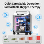 Oxygen Concentrator DF-11 (2-in-1) with Atomization - 1-8L Adjustable Flow, HD Display & Remote Control
