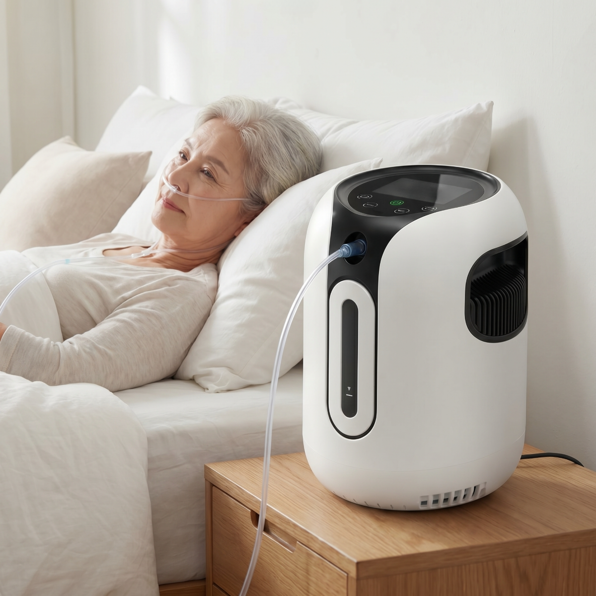 Oxygen Concentrator Machine for Home Use YM-88D6, 1-7L New Upgrade Suitable for All Kinds Of People. - O2Pura